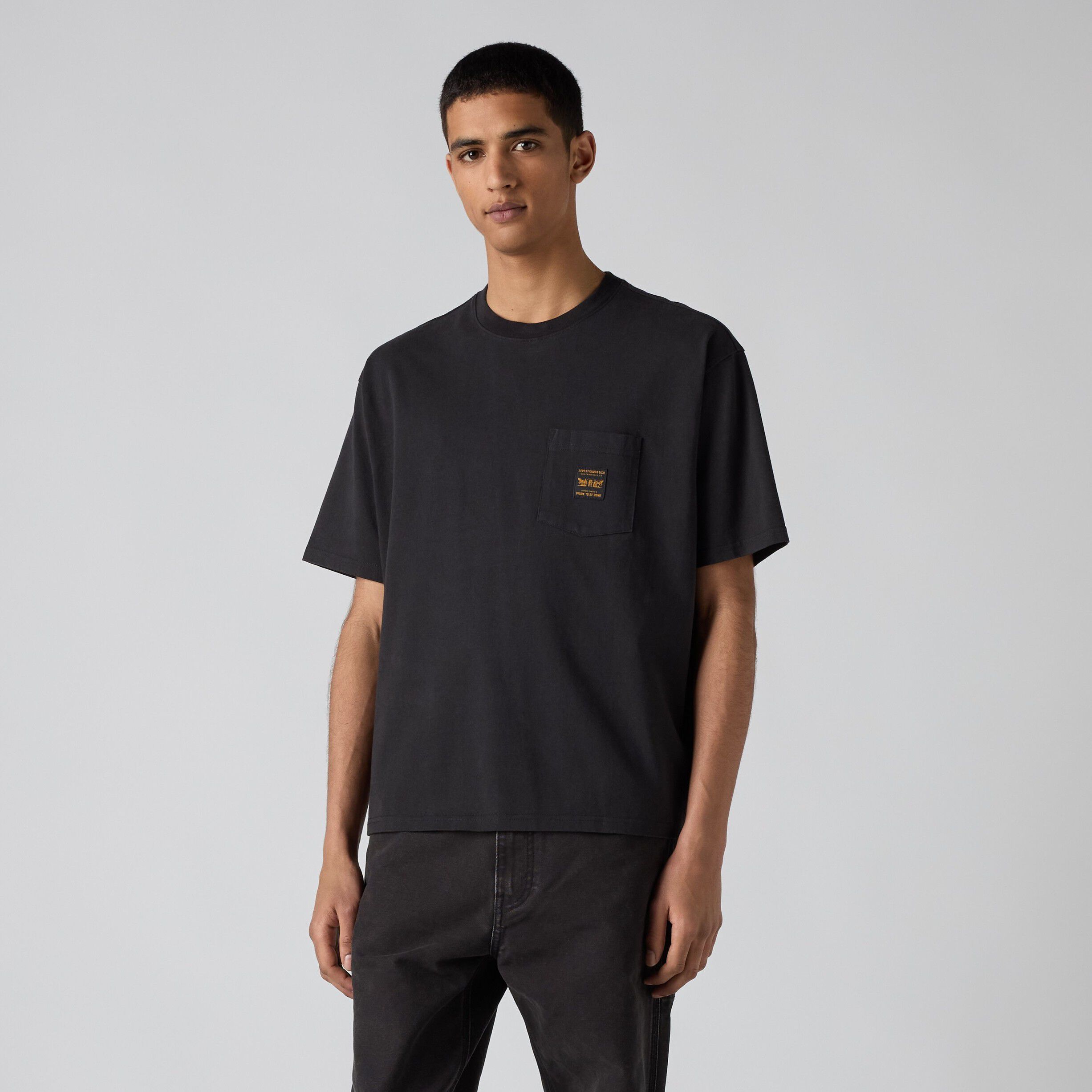 SS WORKWEAR PKT TEE JET BLACK