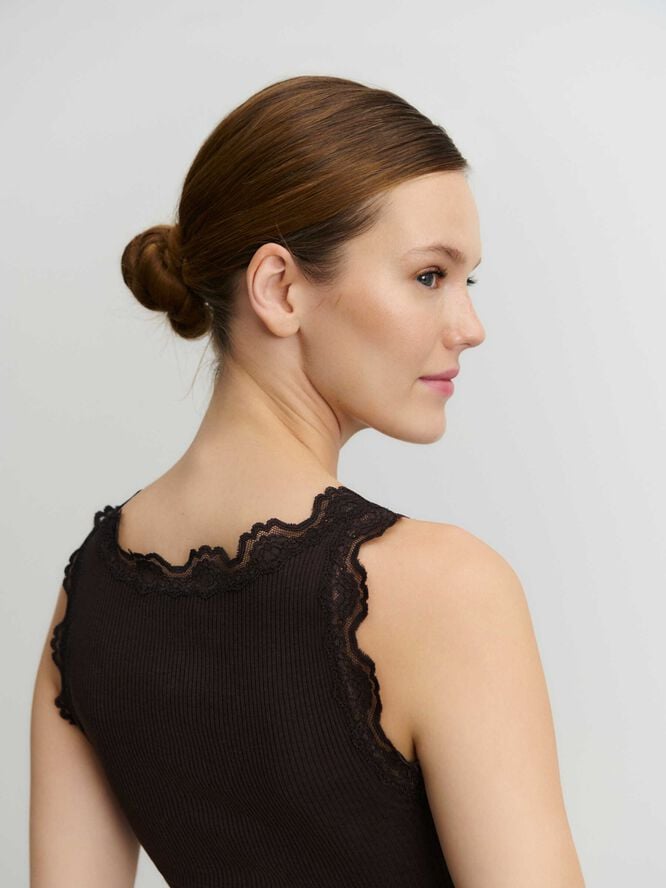 RWBabette Silk SL U-neck Lace Top