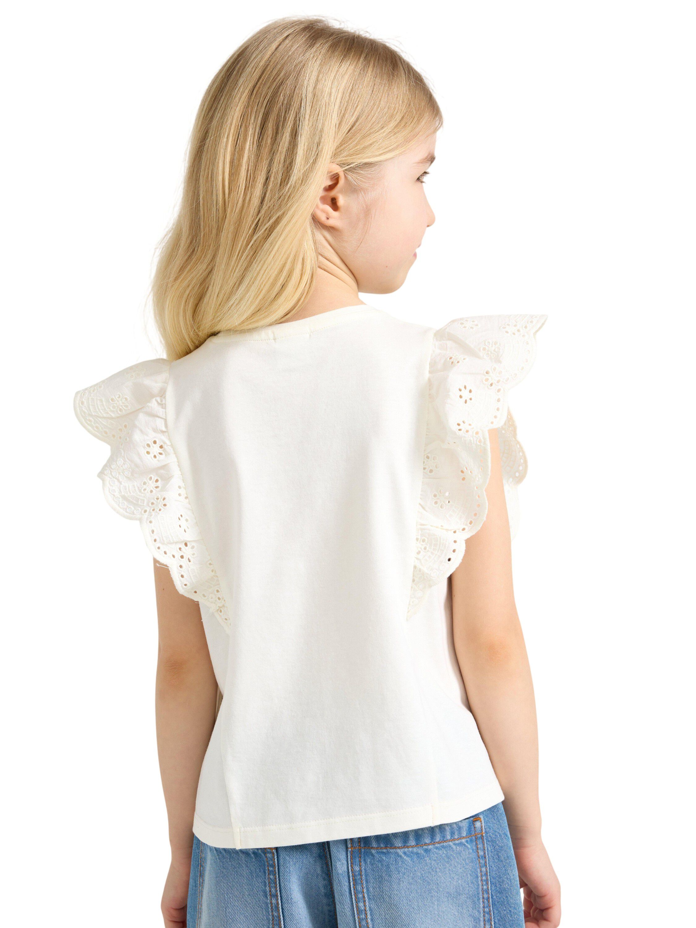 Top embroidery lace frill