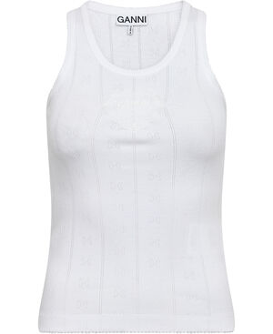 Compact pointelle rib jersey Tank t