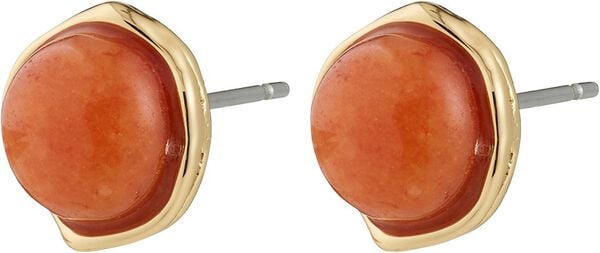 SENSE øreringe guldbelagt/agat