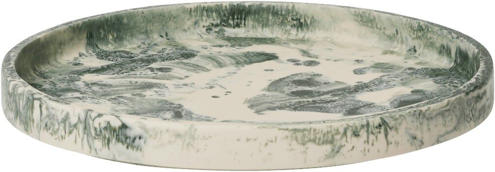 Mist Tray - &Oslash;30 - Emerald Off-white