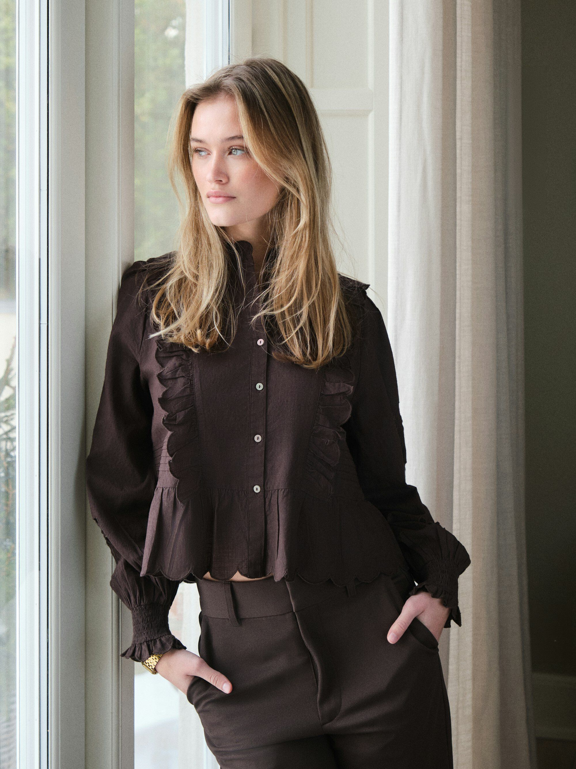 Petrine Embroidery Blouse