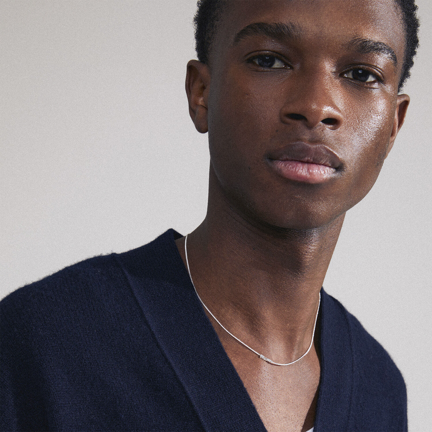 MOM recycled necklace silver-plated