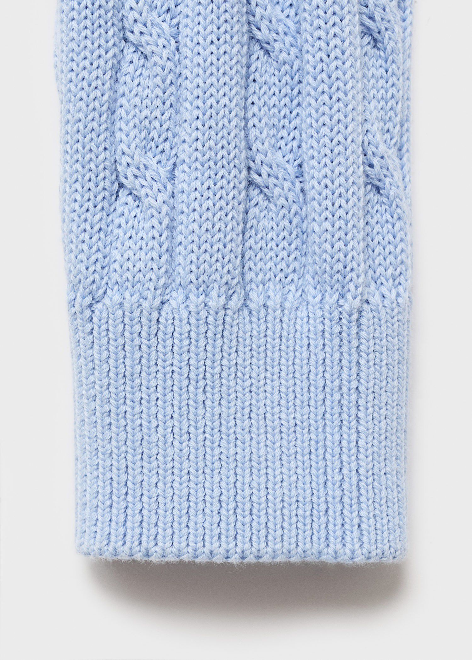 Braided knitted sweater