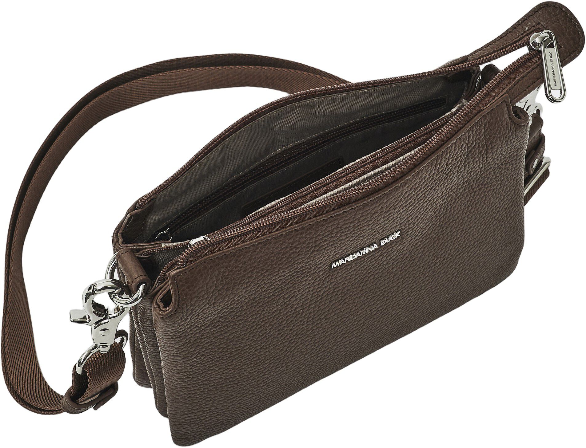 MELLOW LEATHER POCHETTE / MILK CHOCOLATE