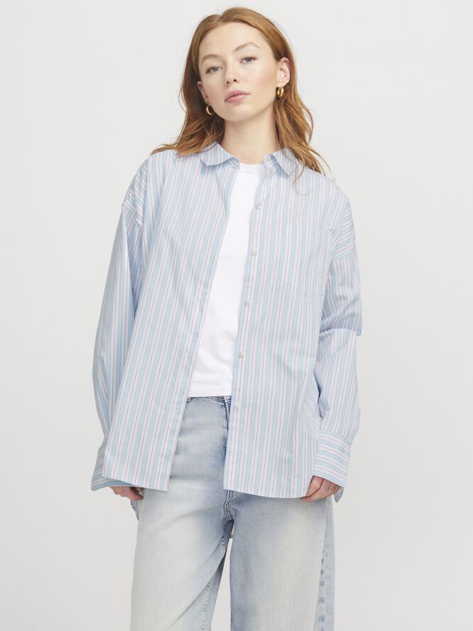 JXJAMIE LS RELAXED POPLIN SHIRT WVN