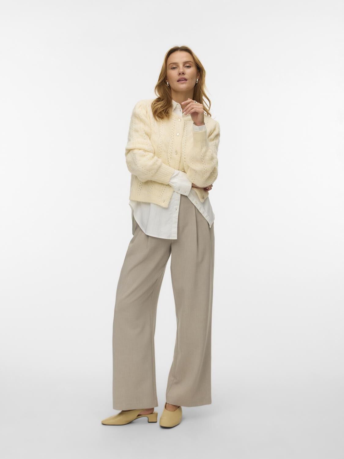 VMGABRIELLE LS O-NECK CARDIGAN BTQ