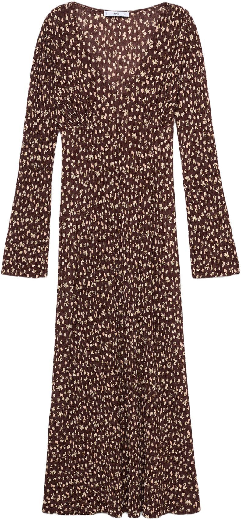 Printed V-neck dress