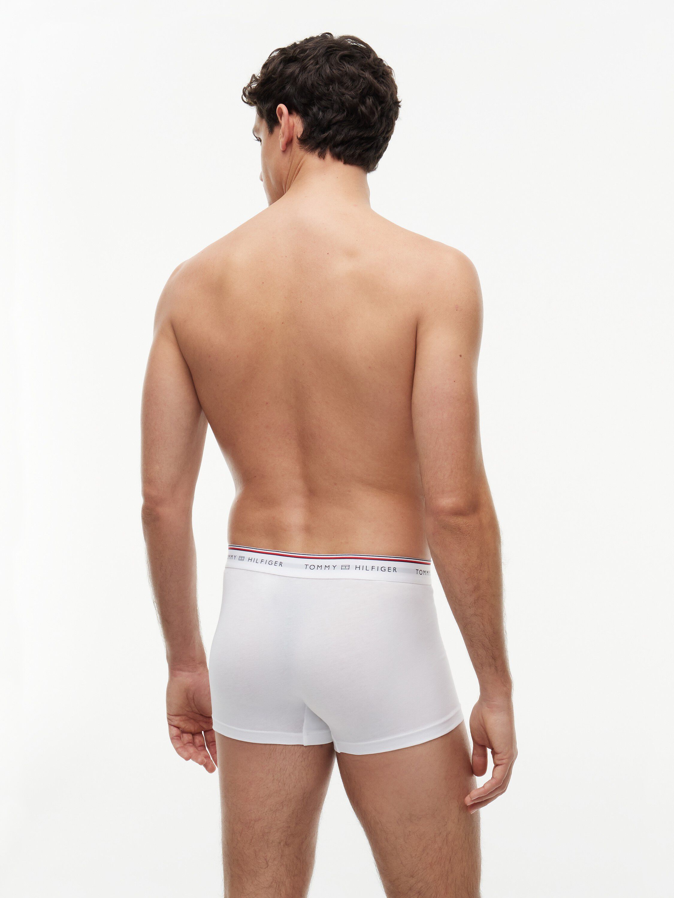 3-Pack Global Stripe Logo Waistband Trunks