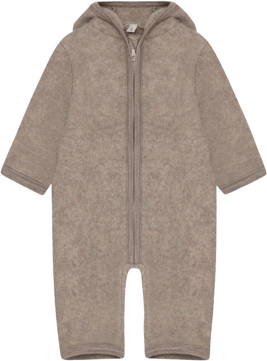 Pram Suit Ears Wool Fleece