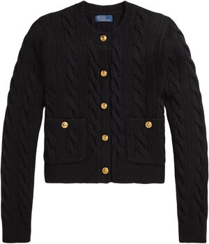 Cable Wool-Cashmere Cardigan
