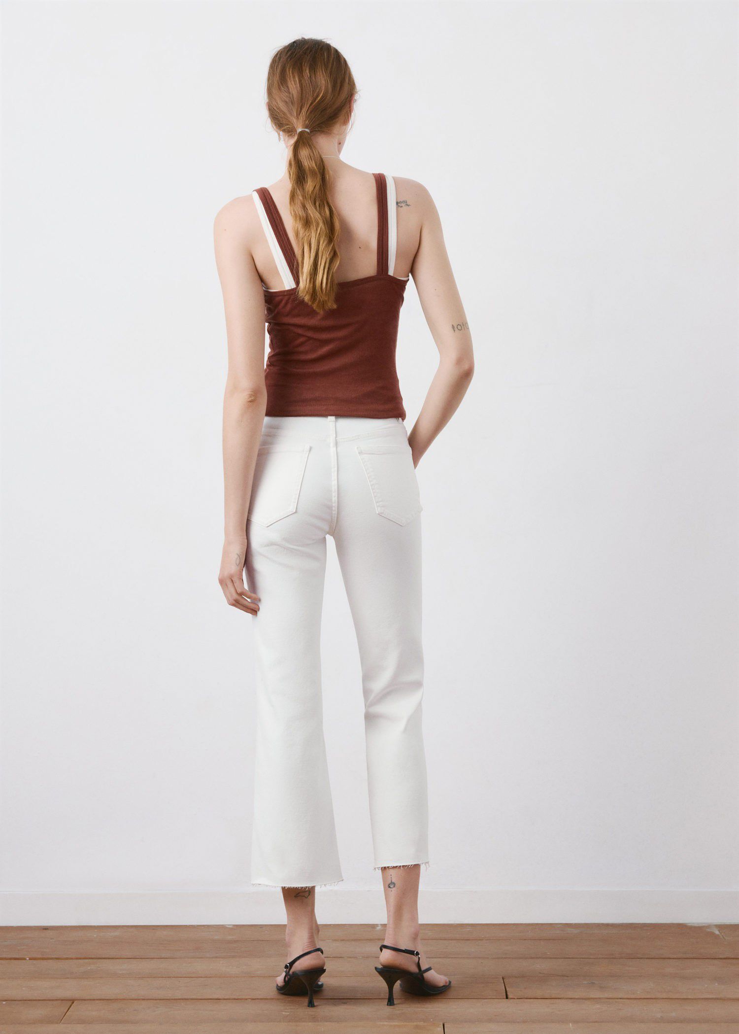 Sienna flared cropped jeans