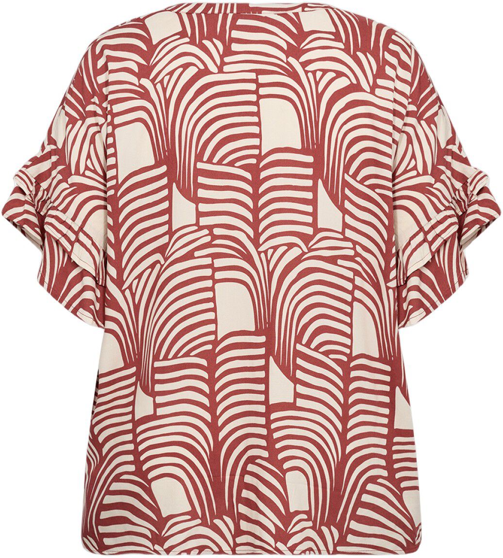 Curvy WA-LOVIS 1 Bluse R&oslash;d