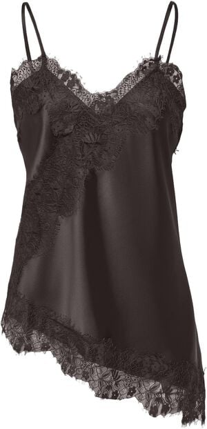ONLINDONA STRAP SATIN LACE TOP WVN