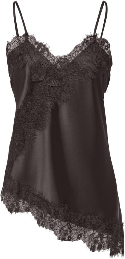 ONLINDONA STRAP SATIN LACE TOP WVN