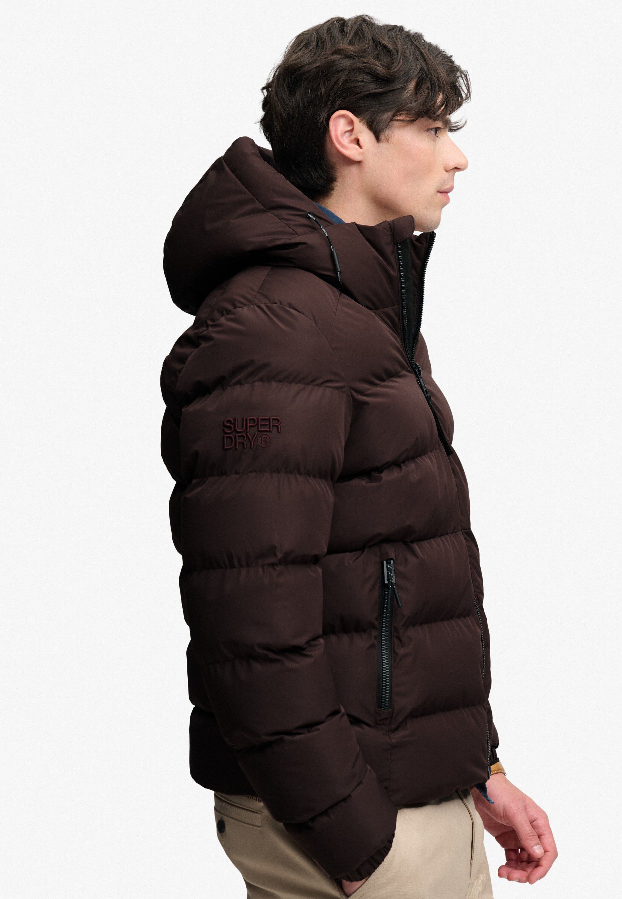 HOODED SPORTS PUFFER JACKET