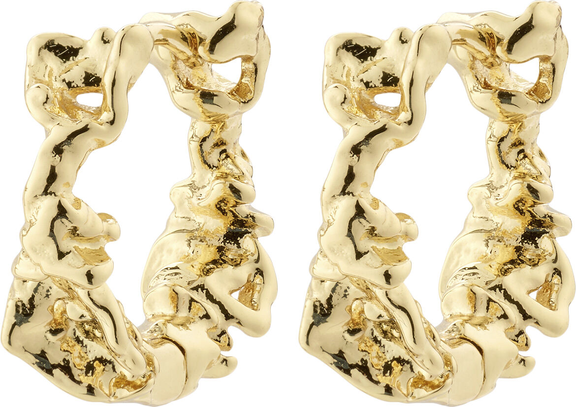 TRUST recycled hoop earrings gold-plated