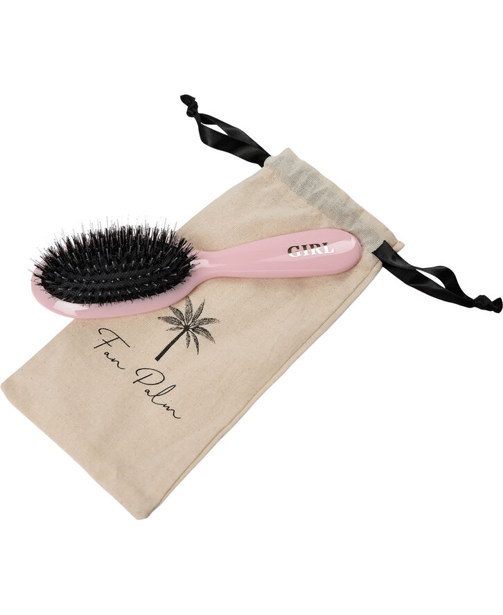 Boar- & Nylon Brush rose ""girl"" small