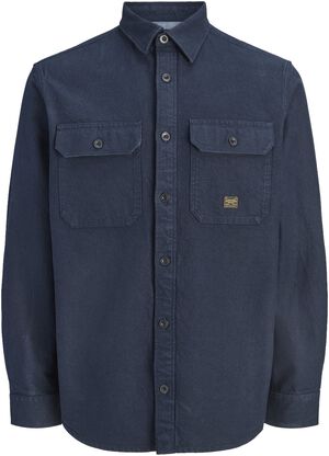 JPRBLUIVY SOLID L/S OVERSHIRT SN