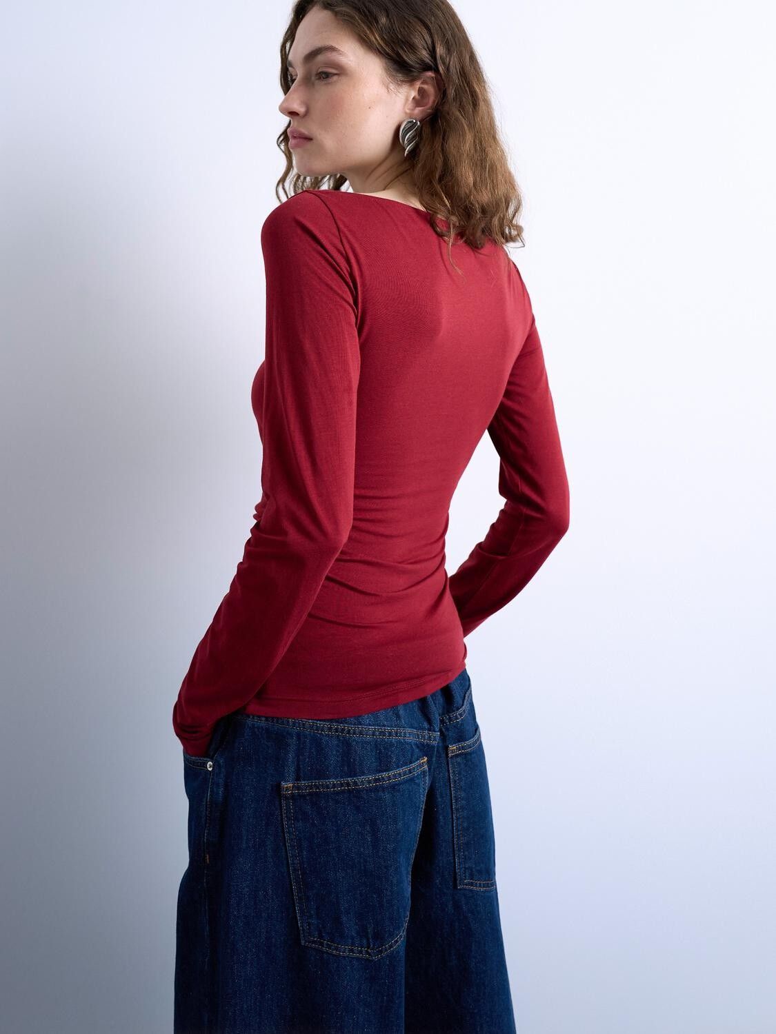 Tsminna Ls Ruched Top Jsr