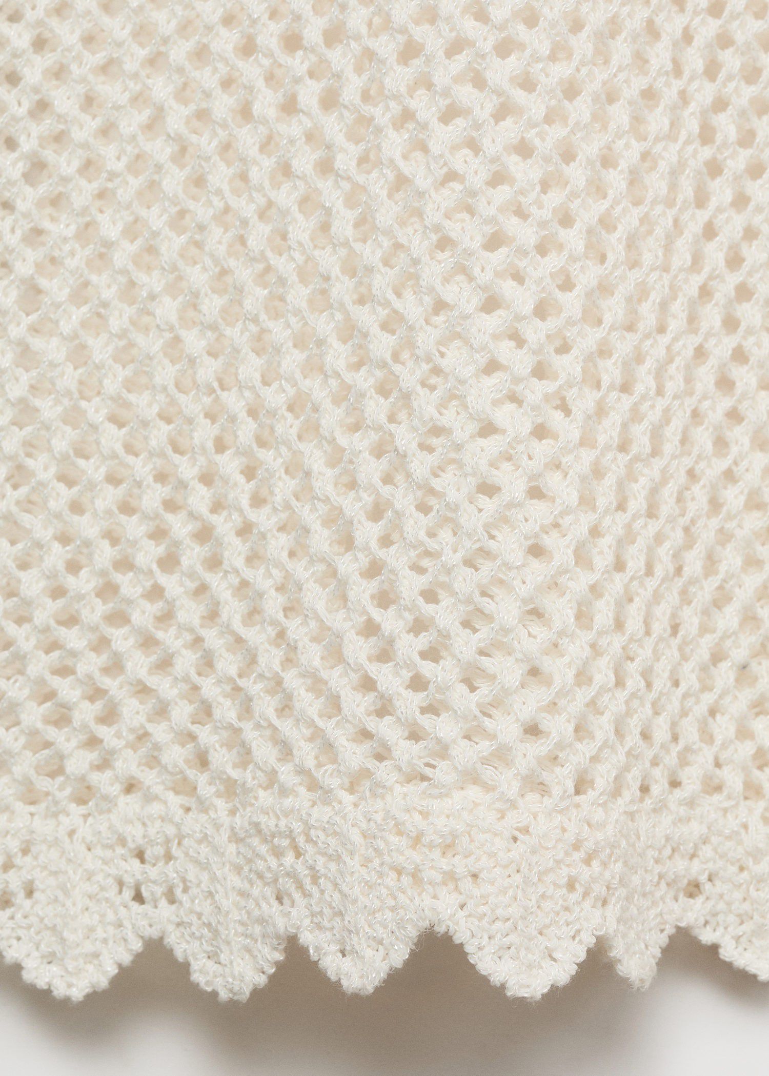 Crochet flared trousers