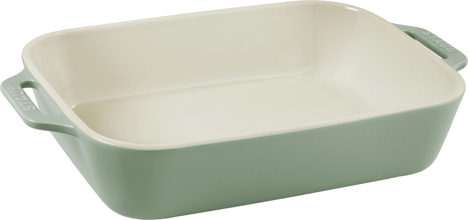 Ceramique Ugnsform set 2 Eukalyptus rekt