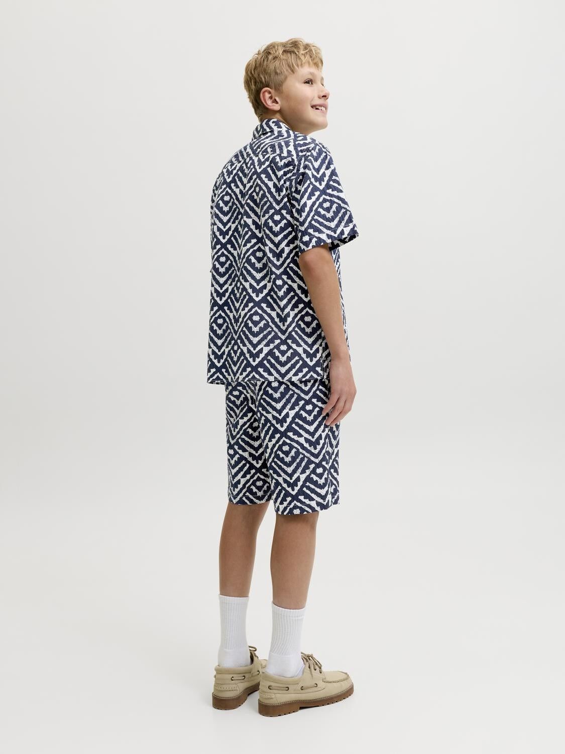 Jjmilo Seersucker Resort Shirt Ss Jnr