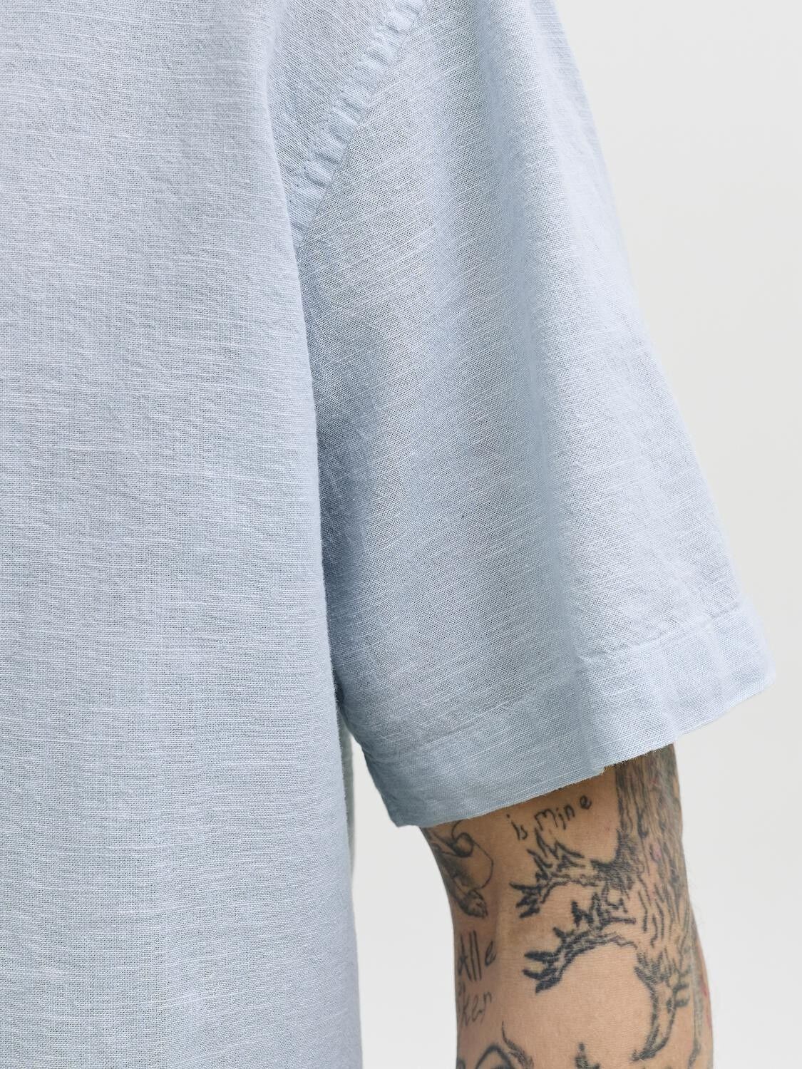 Jjesummer Linen Blend Resort Shirt Ss Sn