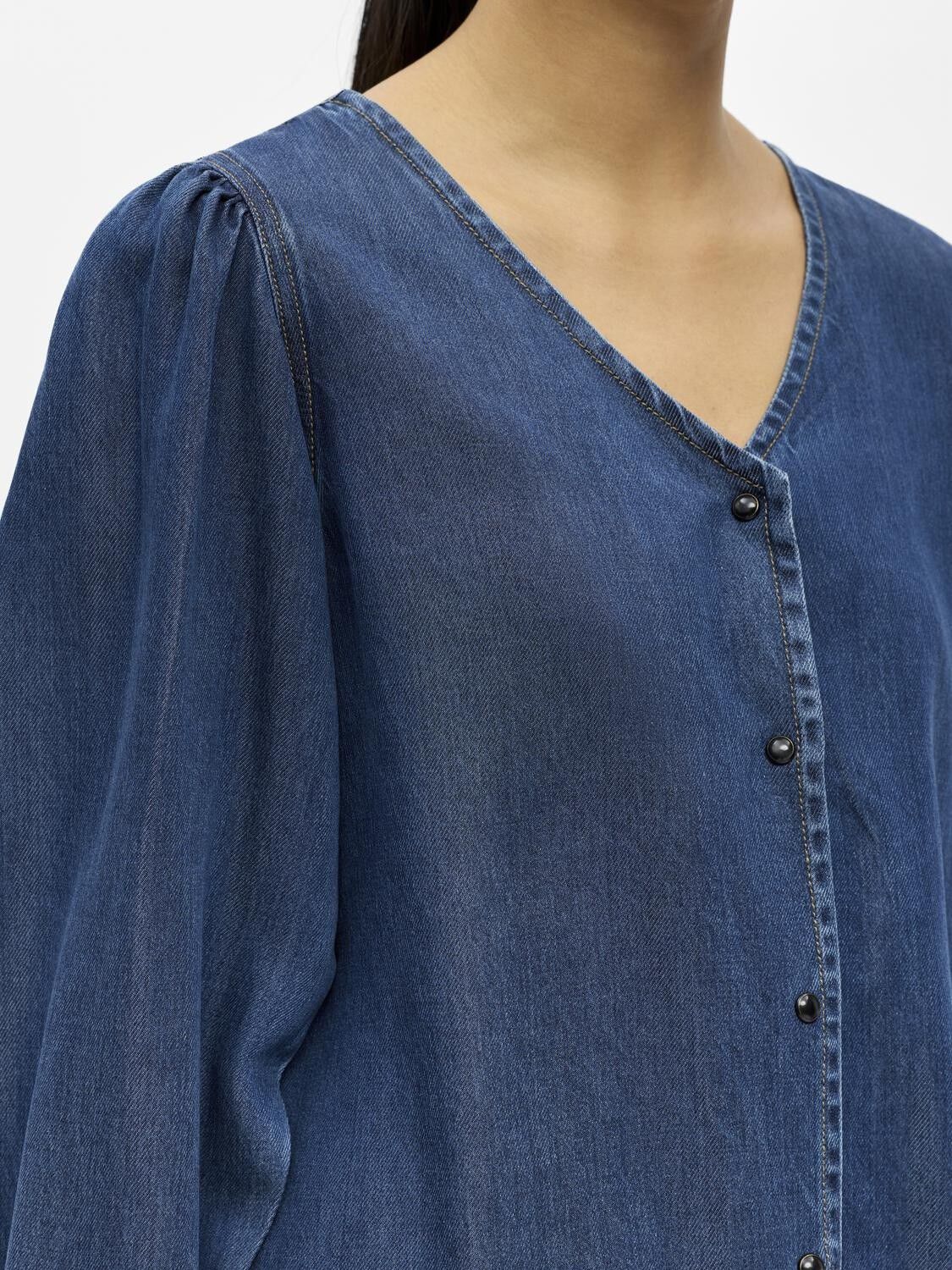 OBJFRAME RE L/S V-NECK TOP DIV