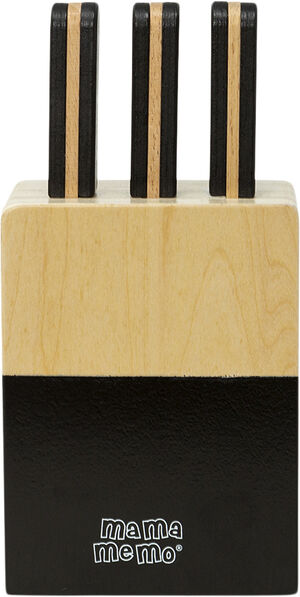 Knivblok m/ 3 knive