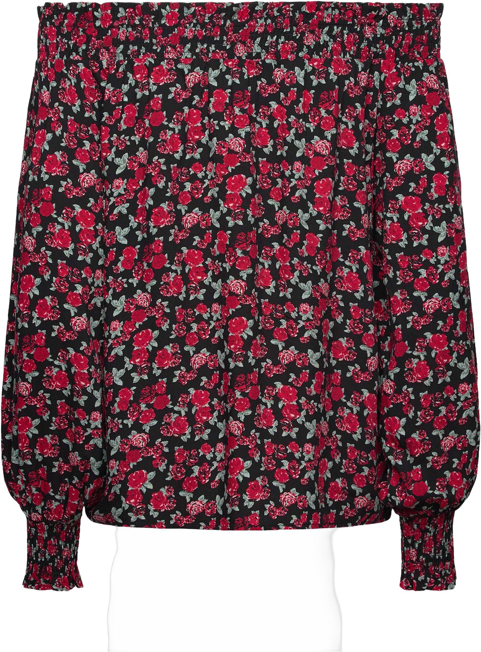 RWElif LS Off Shoulder Smock Blouse
