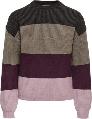 KOGSANDY L/S STRIPE PULLOVER KNT NO