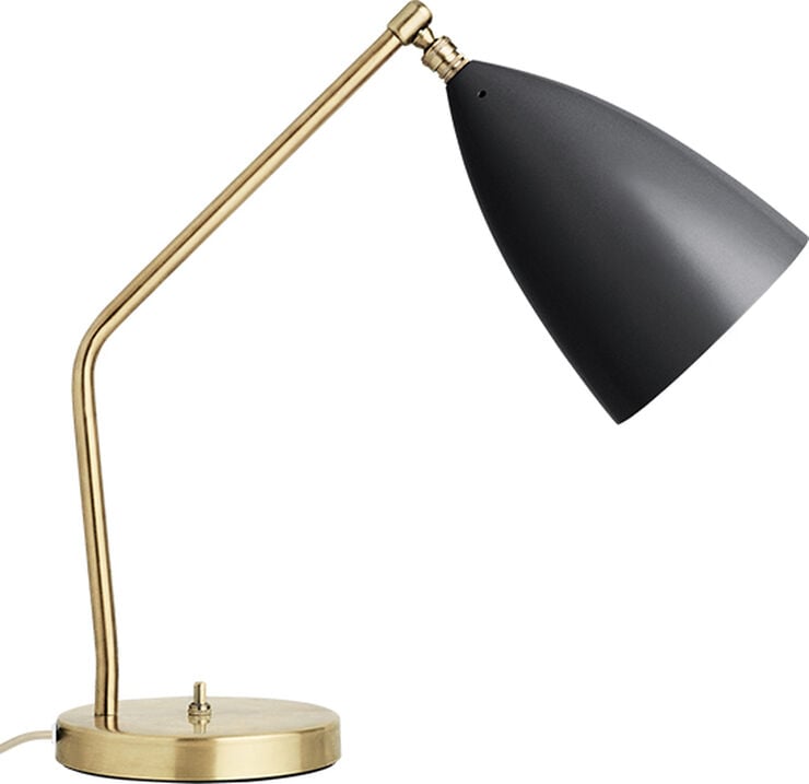 Grshoppa Table Lamp (Base: Brass, Shade: Black Semi Matt)