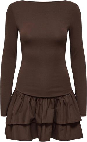 ONLVEGA L/S BOATNECK MIX DRESS BOX