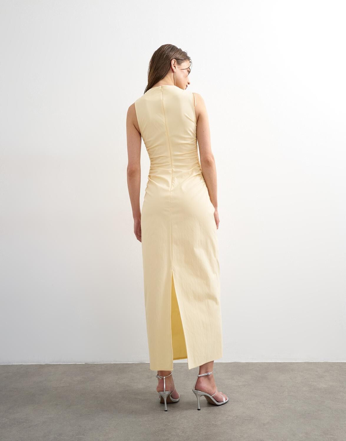 Tssadie Ruched Sl Midi Dress Wvn