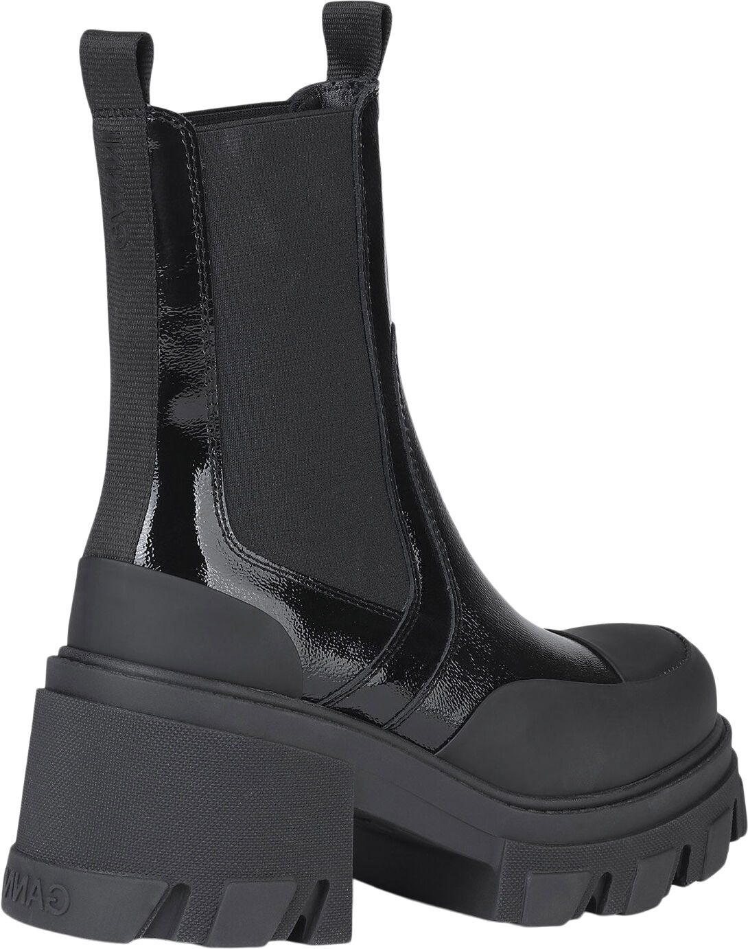 Cleated Heeled Mid Chelsea Boot Nap