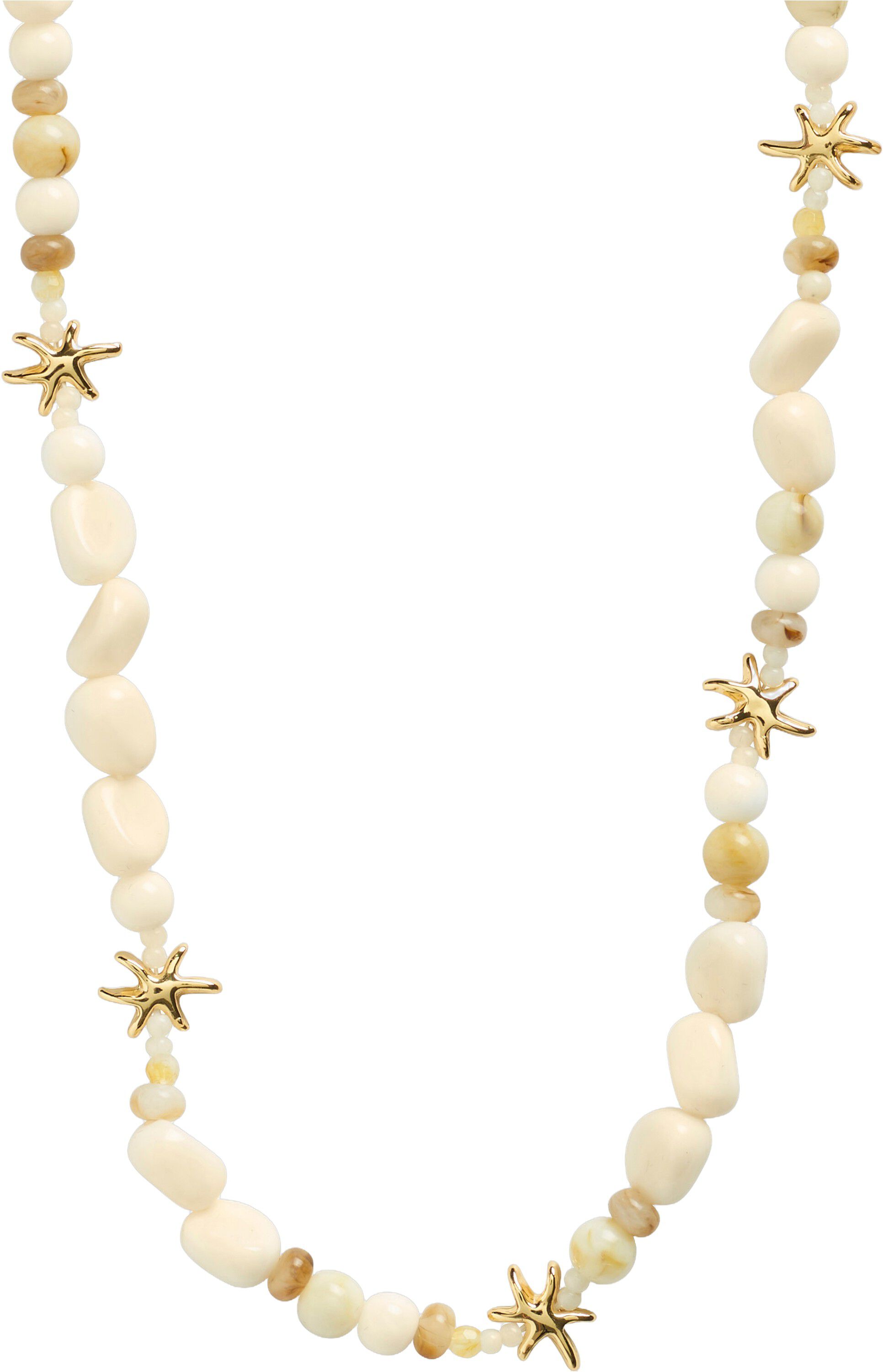 PRISM necklace white/gold-plated