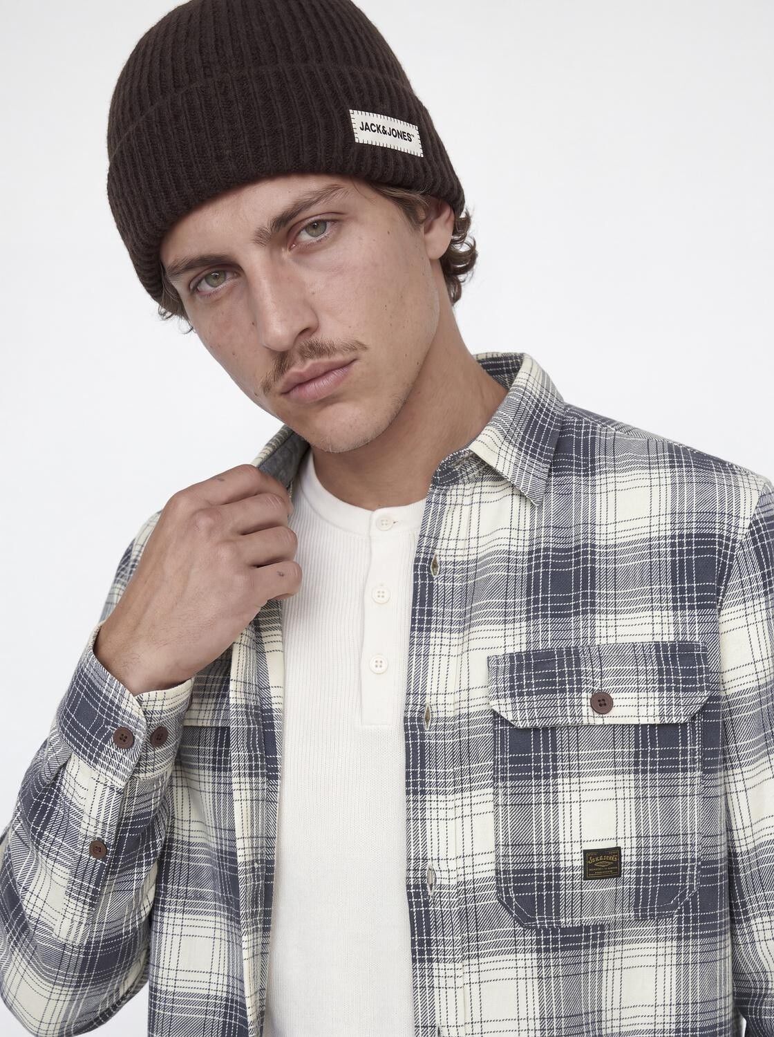 Jprbluivy Check L/S Overshirt Sn