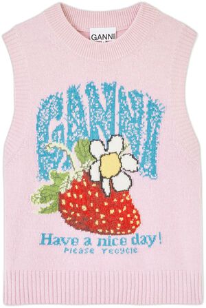 Graphic Wool Vest