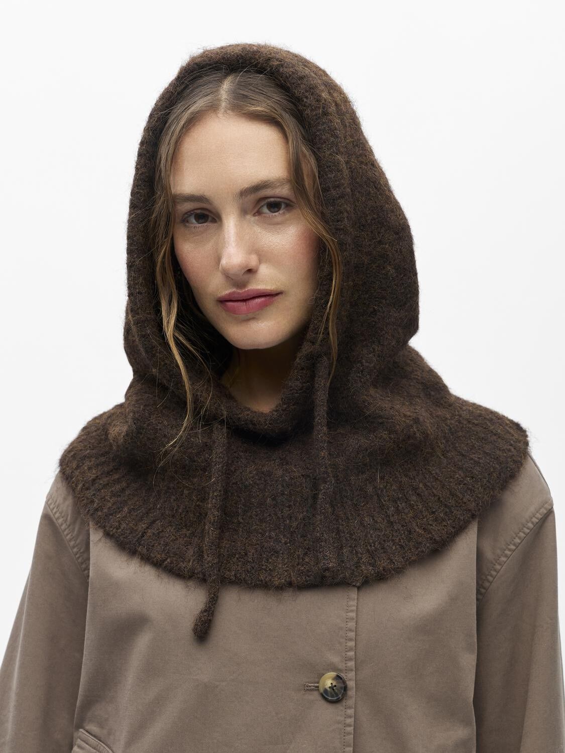 OBJMILU CABLE KNIT BALACLAVA NOOS