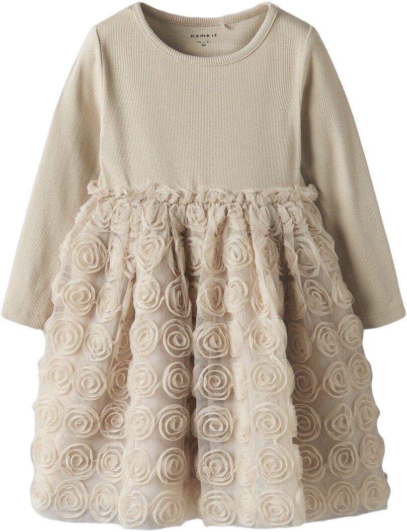 NMFSYKIA TULLE LS DRESS