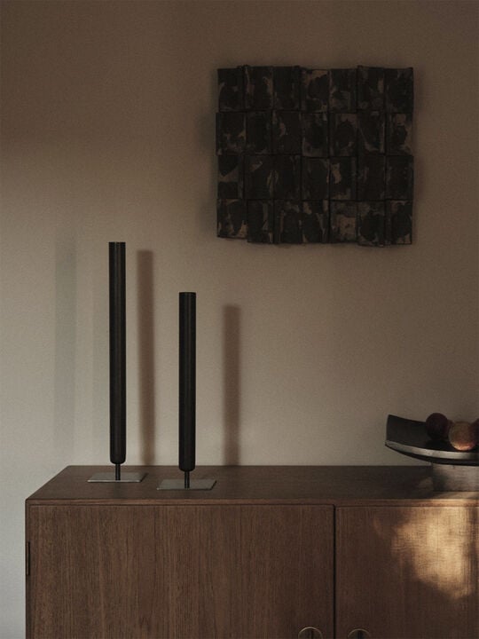 Stance Vase, H40, Bronzed Brass