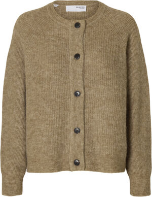 SLFLULU LS KNIT SHORT CARDIGAN NOOS