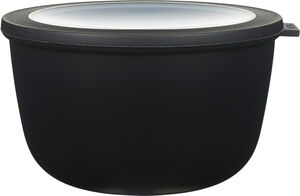 Skål m lock Cirqula 2000 black