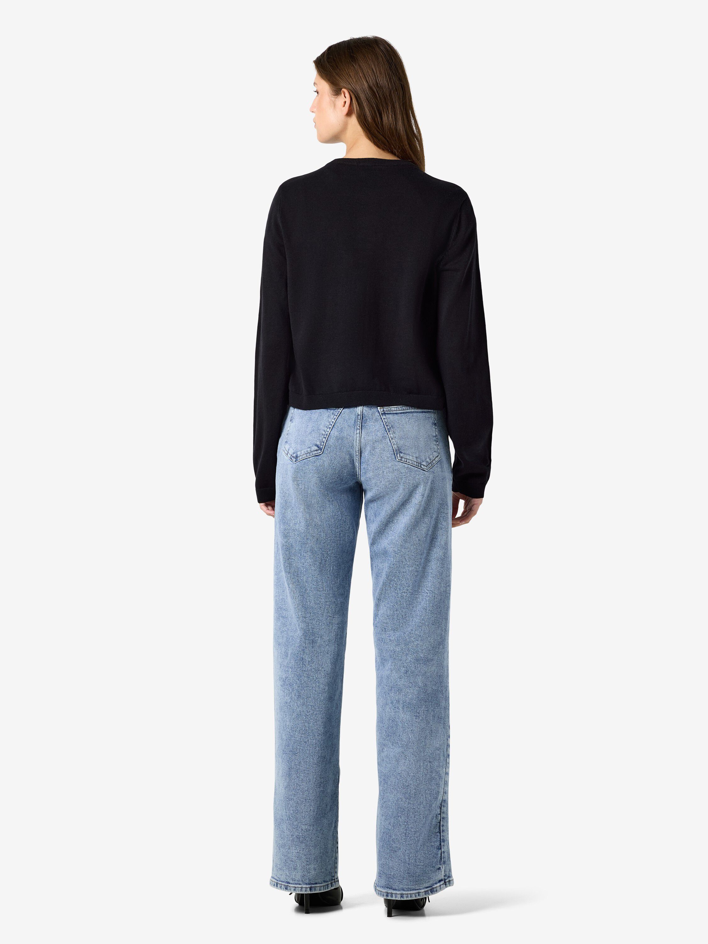 Nmmaysa L/S O-halsstickad kofta Noos