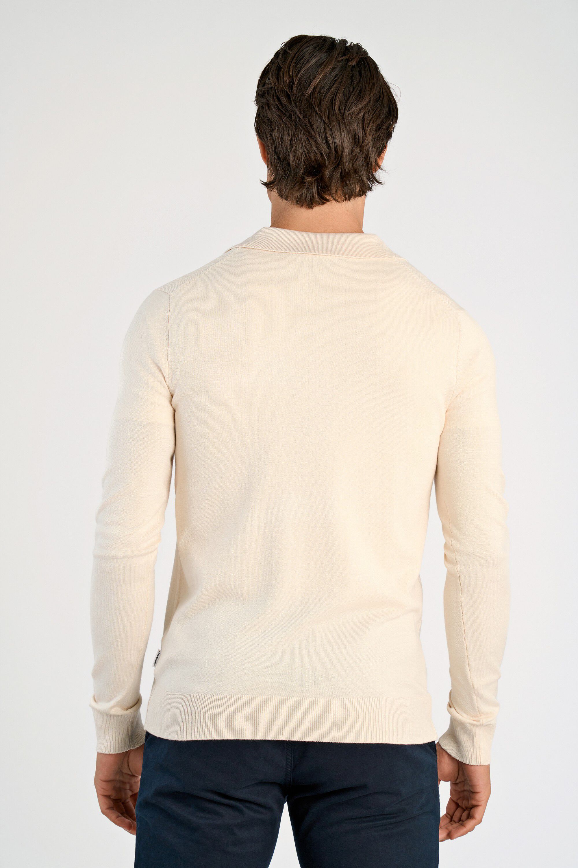 Ecovero L/S v-neck polo