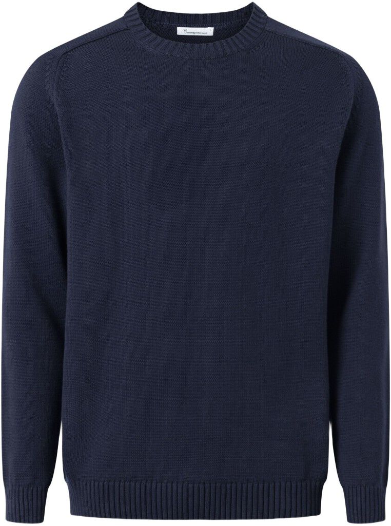 Plain knitted crew neck GOTS/Vegan