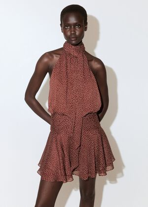 Halter polka dot dress