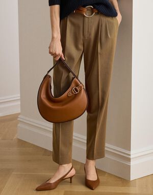 Leather Large Tasha Shoulder Bag